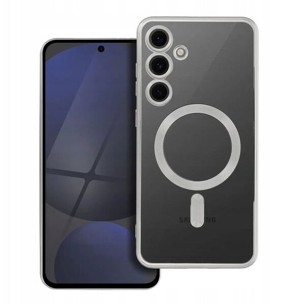 Θήκη ELECTRO MAG COVER συμβατή με MagSafe για SAMSUNG S24 FE ασημί