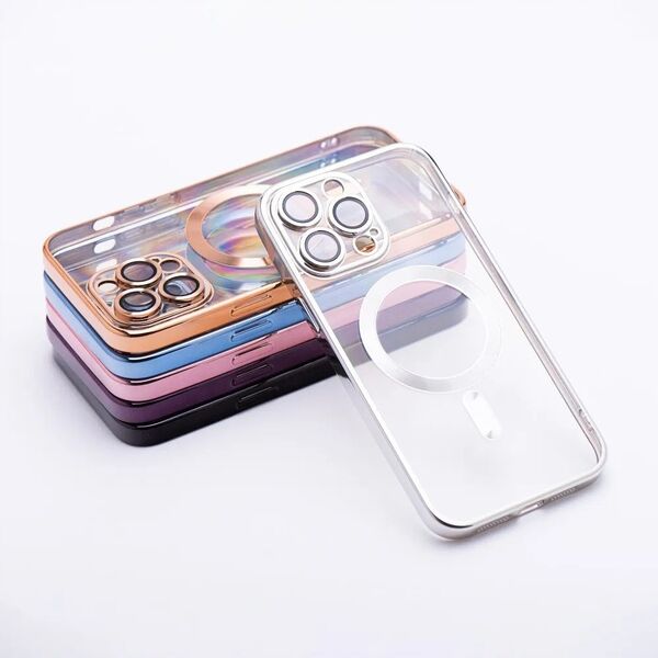 Θήκη ELECTRO MAG COVER συμβατή με MagSafe για SAMSUNG S24 FE ασημί