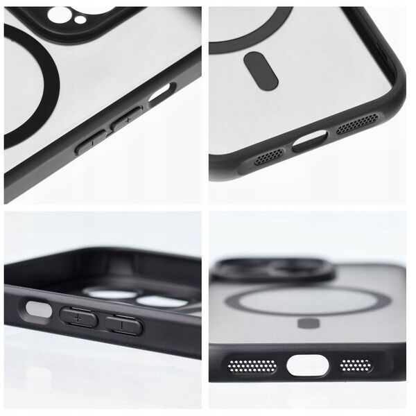 Θήκη FULL MATTE MAG COVER συμβατή με MagSafe για SAMSUNG A16 μαύρη