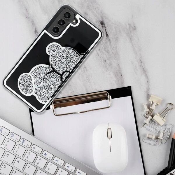 Θήκη TEDDY BEAR για SAMSUNG S24 FE ασημί