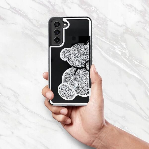 Θήκη TEDDY BEAR για SAMSUNG S24 FE ασημί