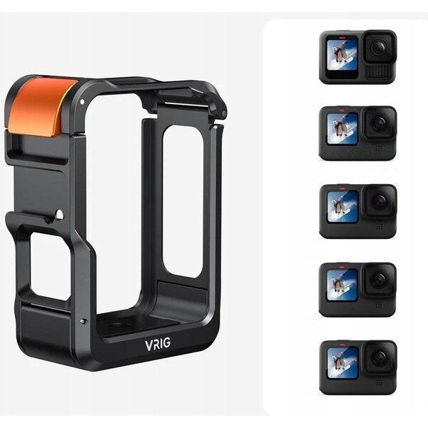 Ramka Obudowa Frame Mount Sanki Iso Gwint 1/4" Do Gopro 13 12 11 10 9 Black / Ga-02