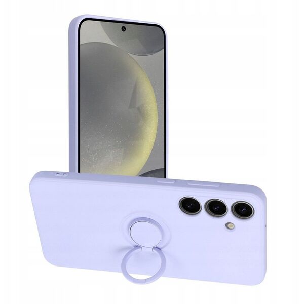 Θήκη SILICONE RING για SAMSUNG A16 5G / A16 4G μωβ
