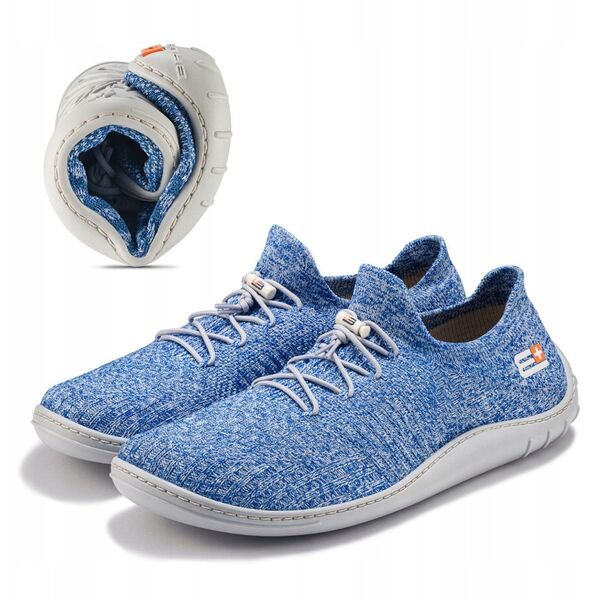 Ανδρικά παπούτσια Barefoot Merino Brubeck SH5003M ανοιχτό μπλε/γκρι 42