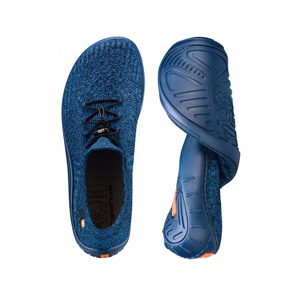 SH5003M Ανδρικά παπούτσια barefoot merino σκούρο μπλε/μπλε 43