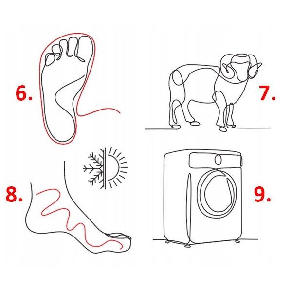 SH5003M Ανδρικά παπούτσια Barefoot Merino ανοιχτό μπλε/γκρι 46