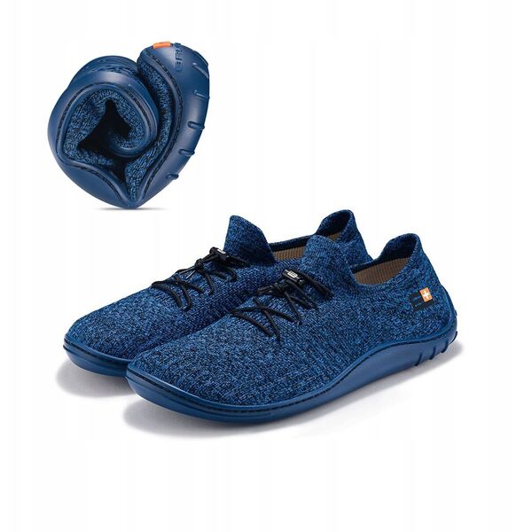 SH5003M Ανδρικά παπούτσια barefoot merino σκούρο μπλε/μπλε 42