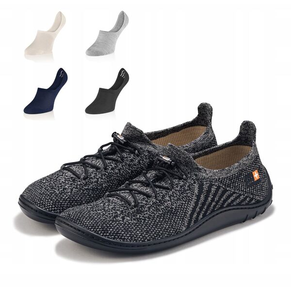 Ανδρικά παπούτσια Barefoot Merino SH5003M γραφίτης/μαύρο 44