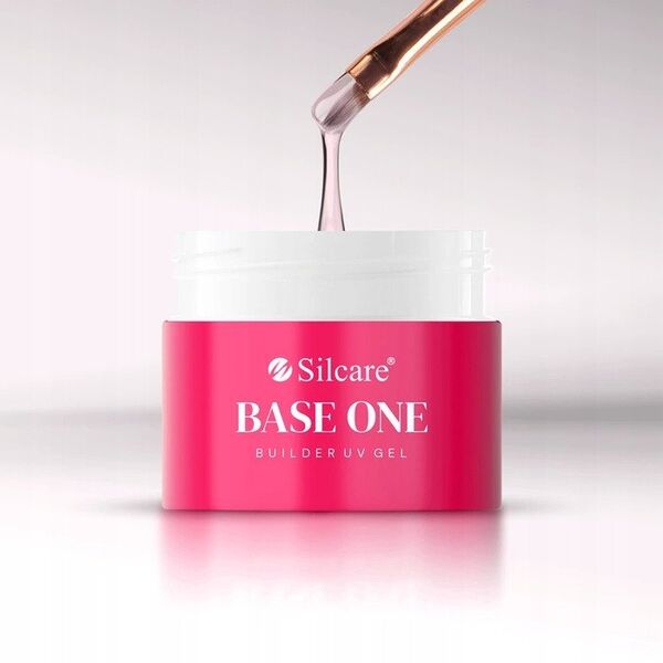 SILCARE_Base One Buldier Gel τζελ κατασκευής νυχιών Pink 50g