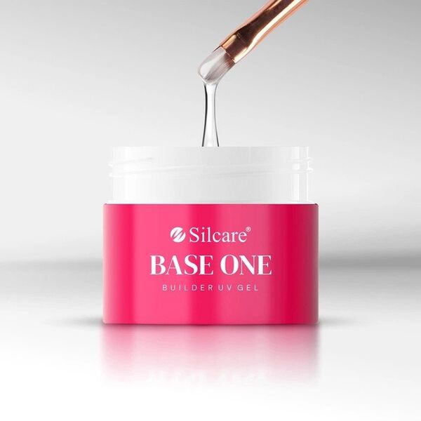 SILCARE_Base One Buldier Gel τζελ χτισίματος νυχιών Clear Thick 50g