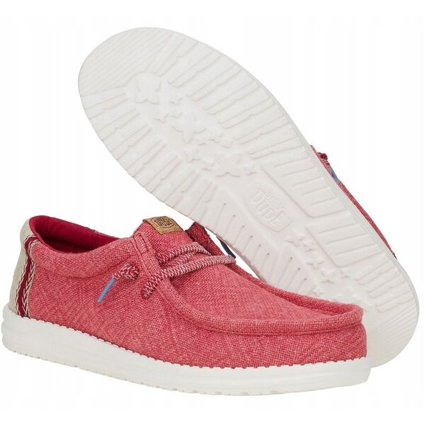 Hey Dude Wally Jute 43085-79B Czerwone 41