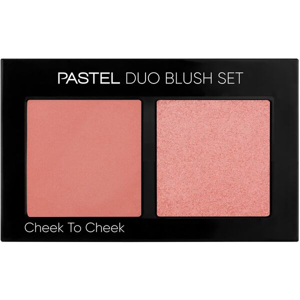 PASTEL DUO Blush Set Paletka Róży do policzków nr 1 - Cheek to Cheek 1szt