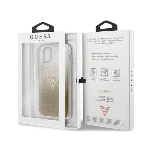 Guess GUESS HARD CASE GLITTER TRIANGLE GUHCN61SGTLGO IPHONE 11 ZŁOTY standard