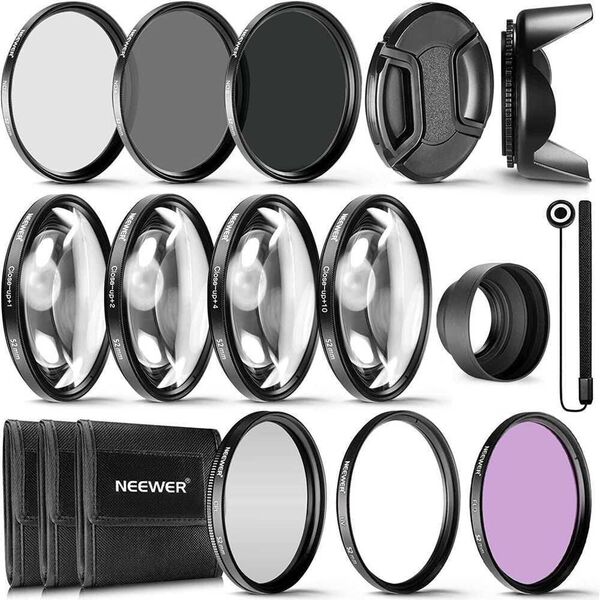 Φίλτρο Neewer Neewer 52MM COMPLETE LENS FILTER 10087416