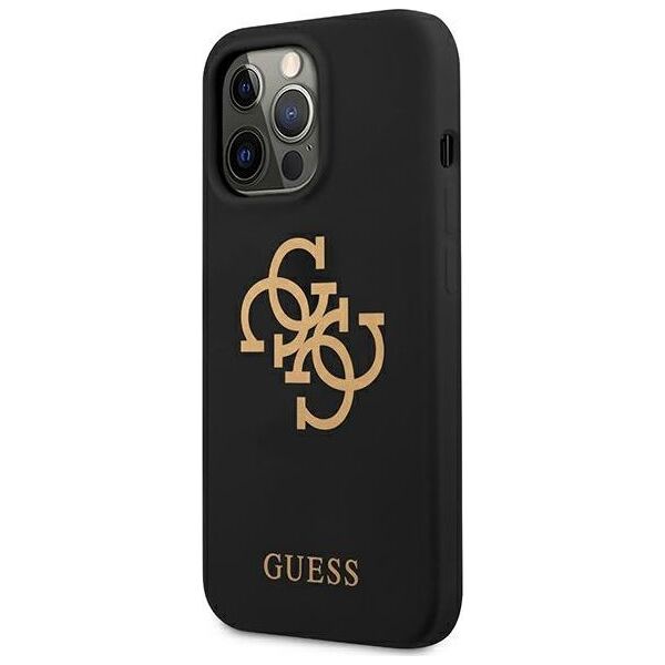 Guess Guess GUHCP13XLS4GGBK iPhone 13 Pro Max 6,7" czarny/black hard case Silicone 4G Logo
