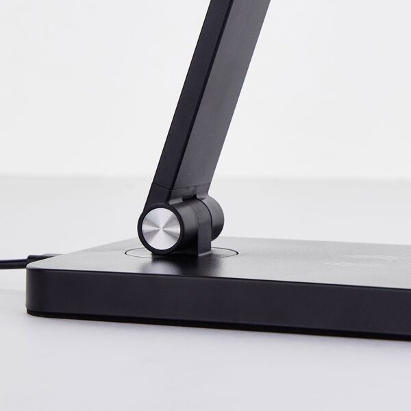 LED table lamp BRILLIANT FLORENCE TL, 6W, 3000K, CCT, 600lm, DIM, USB, Qi, black