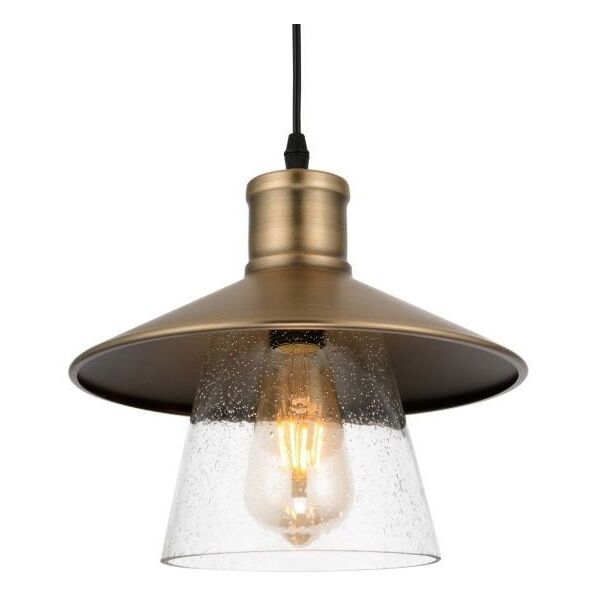Φωτιστικό κρεμαστό G. LUX, 1 X E27, D30, GT-430/1S, χρώμα ορείχαλκος.