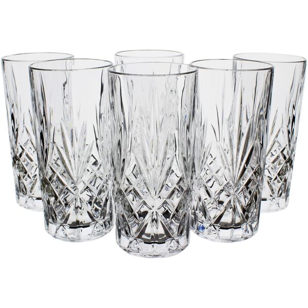 Ποτήρια κρυστάλλινα RCR MELODIA HB TUMBLER, ψηλά, 360 ml, 6 τεμ.
