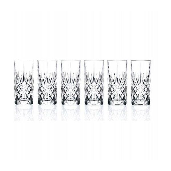 Ποτήρια κρυστάλλινα RCR MELODIA HB TUMBLER, ψηλά, 360 ml, 6 τεμ.
