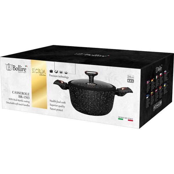 Bollire puodas su dangčiu Sicilia, 24 cm