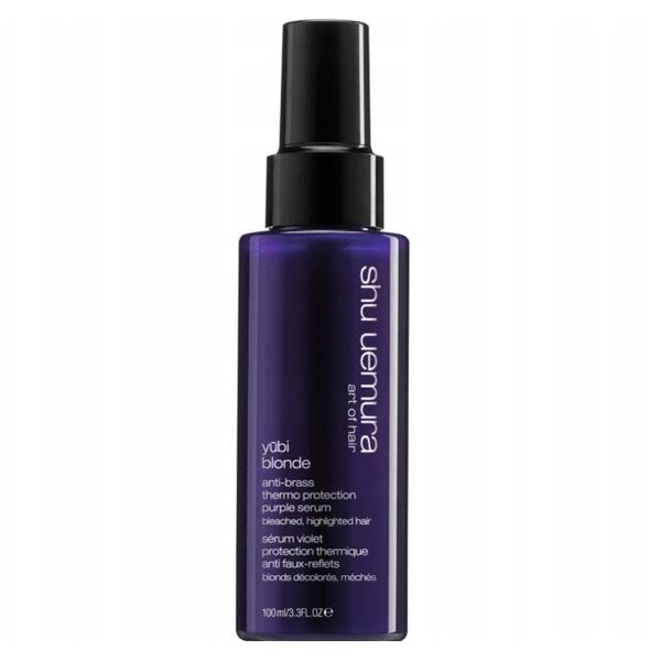 Ορός προστασίας μαλλιών από τη θερμότητα Shu Uemura Yubi Blonde Anti Brass Purple, 100 ml