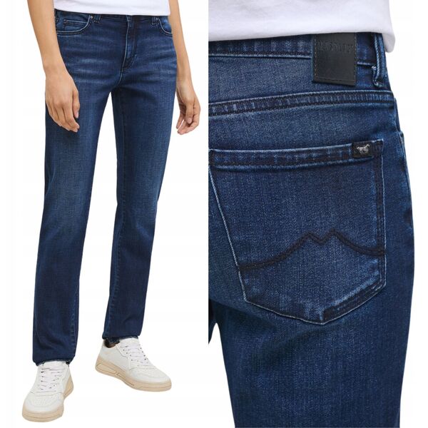 Γυναικείο τζιν Mustang CROSBY RELAXED SLIM, σκούρο μπλε