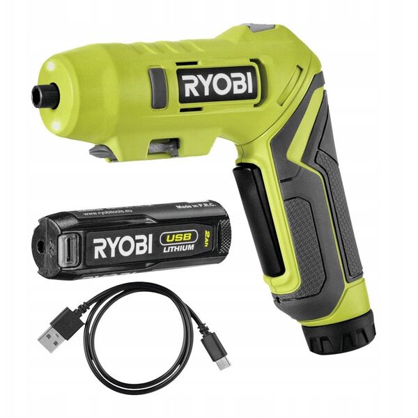 Cordless screwdriver RYOBI RSDP4-120G, 4.0 V, 2.0 Ah Li-ion, 5 Nm