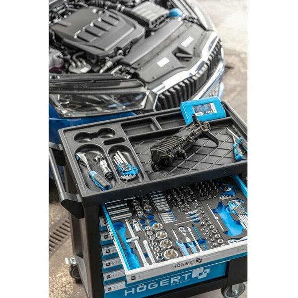 HOGERT WORKSHOP TROLLEY+544pcs. TOOLS