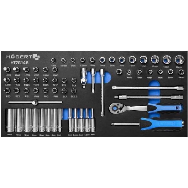 HOGERT WORKSHOP TROLLEY+544pcs. TOOLS