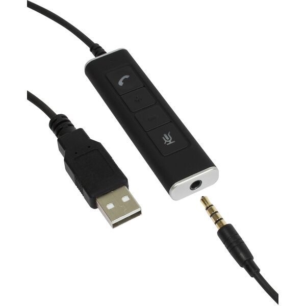Plusonic Business Headset/15.1P/monaural/USB & 3,5mm Klinke