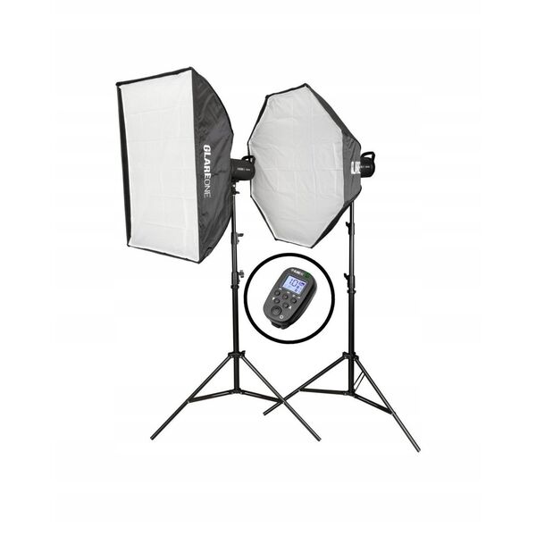 GlareOne Vega 400 Starter Kit - zestaw oświetlenia studyjnego
