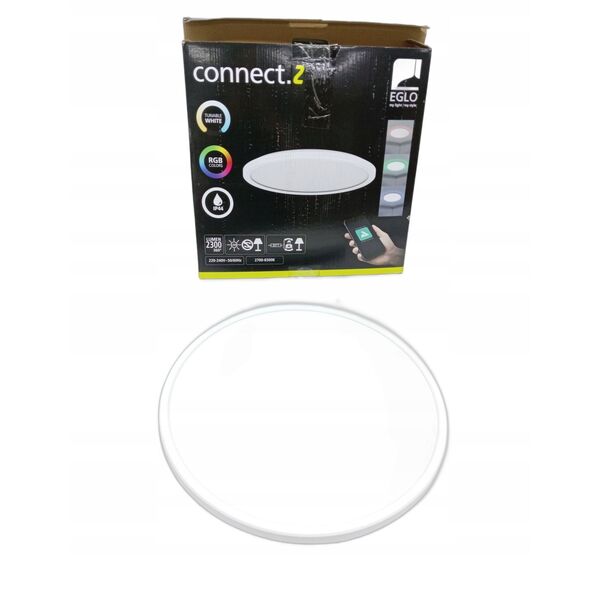 Ceiling LED luminaire EGLO ROVITO-Z IP44 22.5W RGB 2700-6500K 2300lm white O39 remote/APP