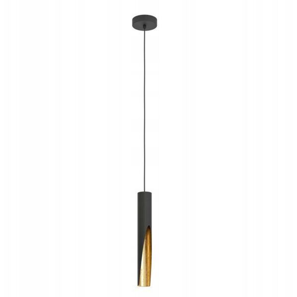Pendant lamp EGLO BARBOTTO 1xGU10 4.5 W complete with bulb, black color, h110cm