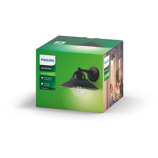 Philips Cormorant Wandleuchte exkl LM 1x42W Schwarz
