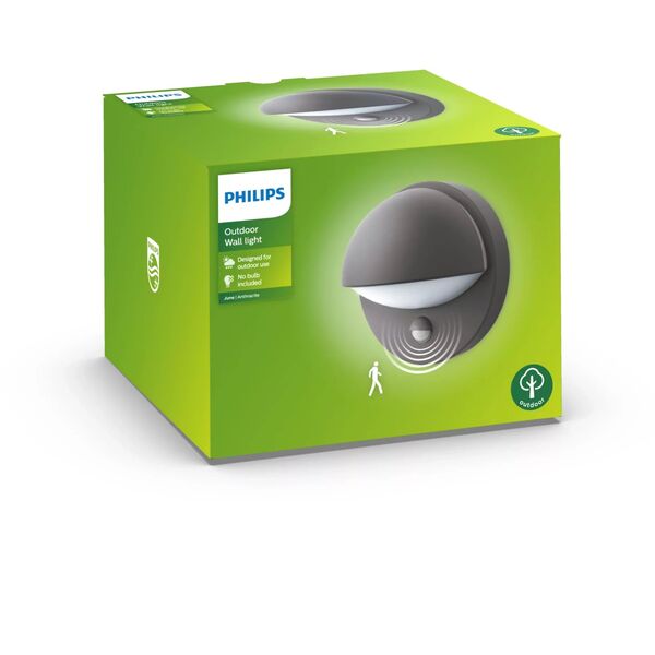 Philips myGarden IR ES Wandleu June 42W Bewegungsm Anthr