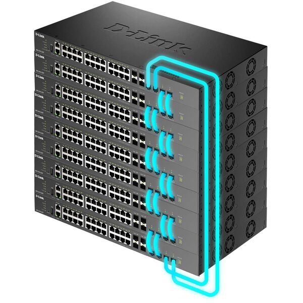 D-Link DXS 3410-32XY - Switch - L3 - managed - 24 x 10 Gigabit Ethernet + 4 x 10 Gigabit SFP+ + 4 x 25 Gigabit SFP28 - an Rack montierbar
