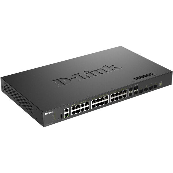 D-Link DXS 3410-32XY - Switch - L3 - managed - 24 x 10 Gigabit Ethernet + 4 x 10 Gigabit SFP+ + 4 x 25 Gigabit SFP28 - an Rack montierbar