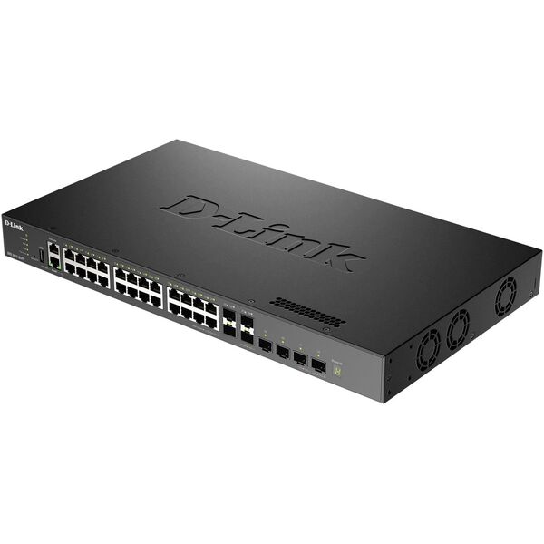 D-Link DXS 3410-32XY - Switch - L3 - managed - 24 x 10 Gigabit Ethernet + 4 x 10 Gigabit SFP+ + 4 x 25 Gigabit SFP28 - an Rack montierbar
