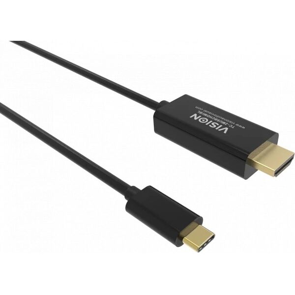 8K bei 60 Hz - USB-C 3.1 (m) zu DP 1.4 (m) - Aussendurchmesser 4,5 mm - 32 AWG - 2 m - schwarz