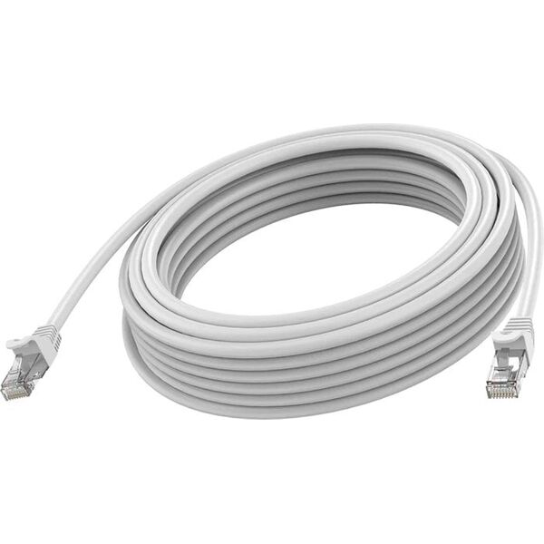 RJ45 (m) zu RJ45 (m) - STP geschirmtes Twisted-Pair - CAT 6a - 10 Gbps - 24 AWG - mit Knickschutz - 3 m - weiss