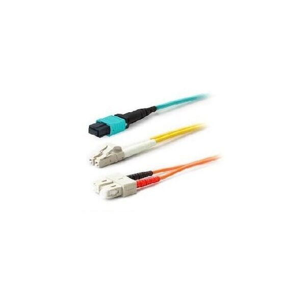 AddOn - Patch-Kabel - LC/PC Multimode (M) zu LC/PC Multimode (M) - 10 m - Glasfaser - Duplex - 50/125 Mikrometer - OM4 - Aquamarin