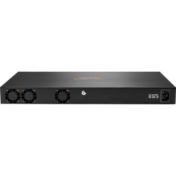 HPE Aruba 6300F - Switch - L3 - managed - 24 x 10/100/1000 + 4 x 1 Gigabit / 10 Gigabit / 25 Gigabit / 50 Gigabit SFP56 (Uplink / Stacking) - Front und Seite zu Hinterseite - an Rack montierbar
