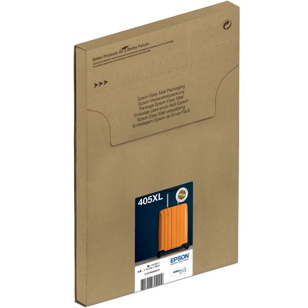 Epson 405XL Multipack - 4er-Pack - XL - Schwarz, Gelb, Cyan, Magenta - original - versandfertig - Tintenpatrone - fur WorkForce WF-7310DTW, WF-7830DTWF, WF-7835DTWF, WorkForce Pro WF-7840DTWF