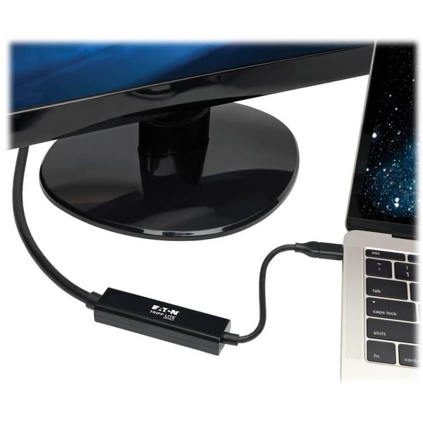 Eaton Tripp Lite Series USB-C to DisplayPort Cable, 4K @ 60Hz, Thunderbolt 3, USB Type C, USB-C, USB Type-C, 6' 6ft. - Adapterkabel - 24 pin USB-C (M) zu DisplayPort (M) - USB 3.1 Gen 1 / Thunderbolt 3 / DisplayPort 1.2 - 1.83 m - 4K Unterstutzung
