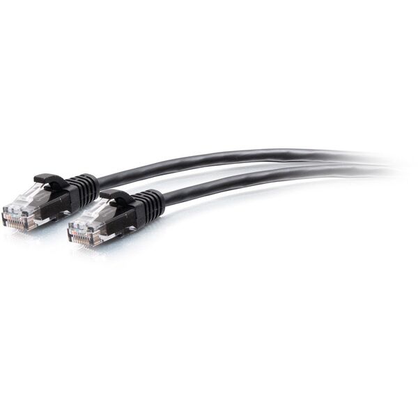C2G 10ft (3m) Cat6a Snagless Unshielded (UTP) Slim Ethernet Network Patch Cable - Black - Patch-Kabel - RJ-45 (M) zu RJ-45 (M) - 3 m - 4.8 mm - UTP - CAT 6a - geformt, ohne Haken - Schwarz