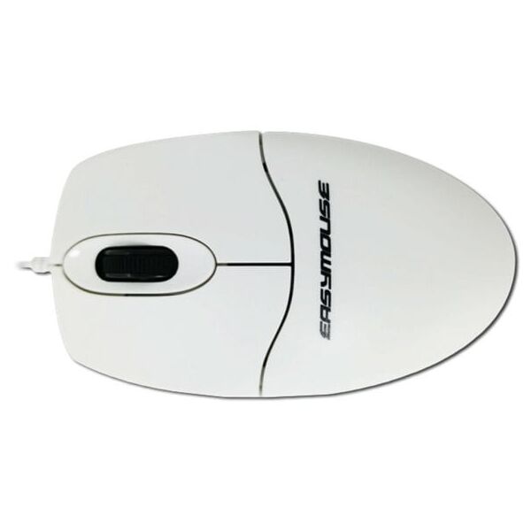 GETT GCQ EasyMouse Kunststoff-Maus mit Scrollrad IP68 wasserdicht desinfizierbar optisch USB Farbe weiss