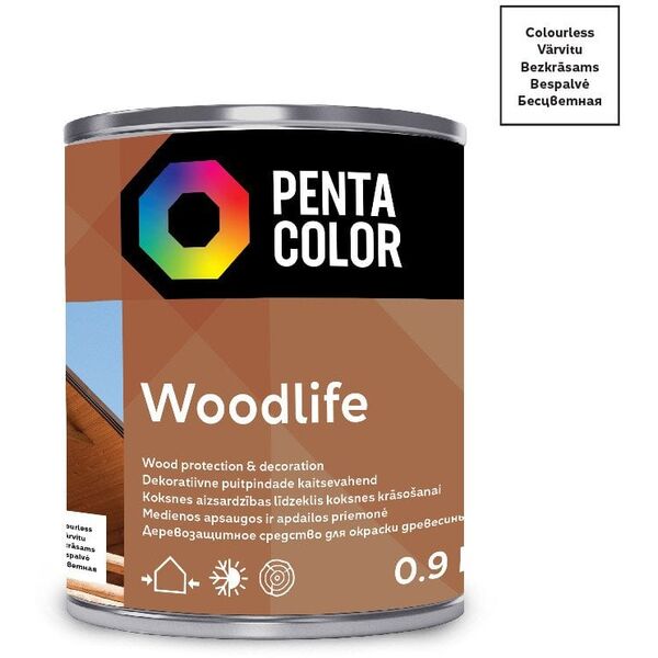 CLEAR WOOD IMPREGNATOR WOODLIFE 0,9 L