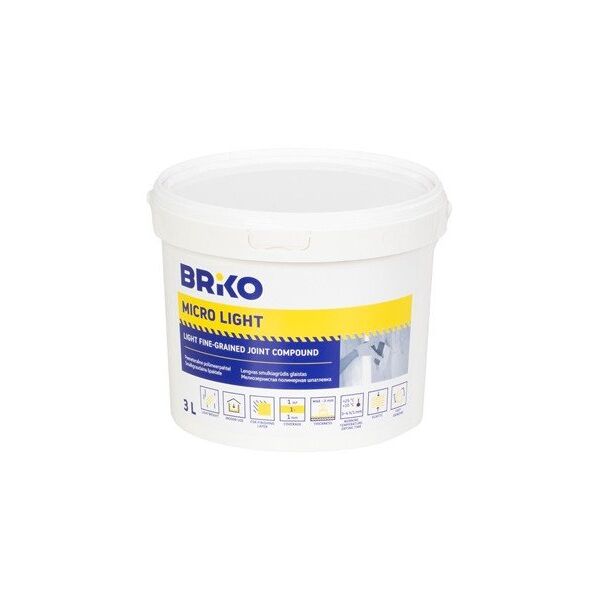 FINE-GRAINED PUTTY BRIKO SM 3 L