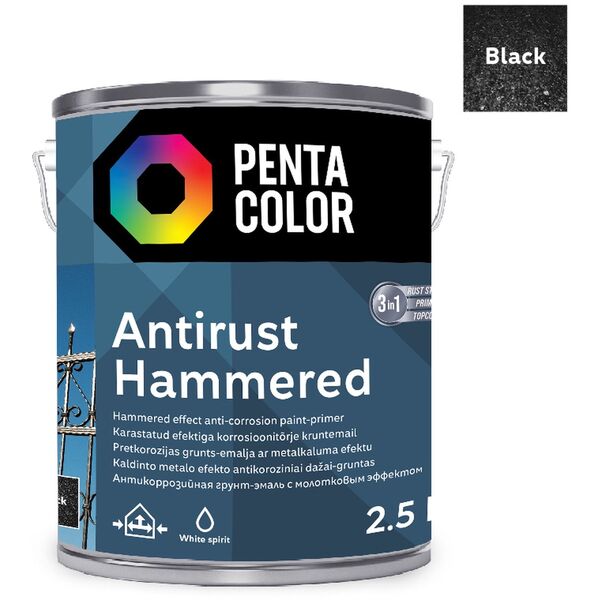PAINT PENTAC ANTIRUST HAMMERED BLK 2,5L