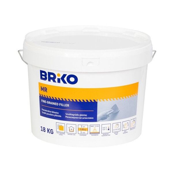 FILLER BRIKO 18 KG WITH MARBLE AGGREG